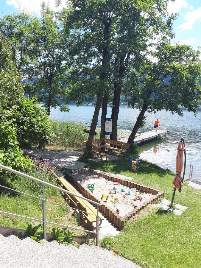 Anna Seeblick Appartement, Haus Haensel&Gretel Am Ossiachersee Mit Direktem Seezugang, Hallenbad Bodensdorf Eksteriør bilde