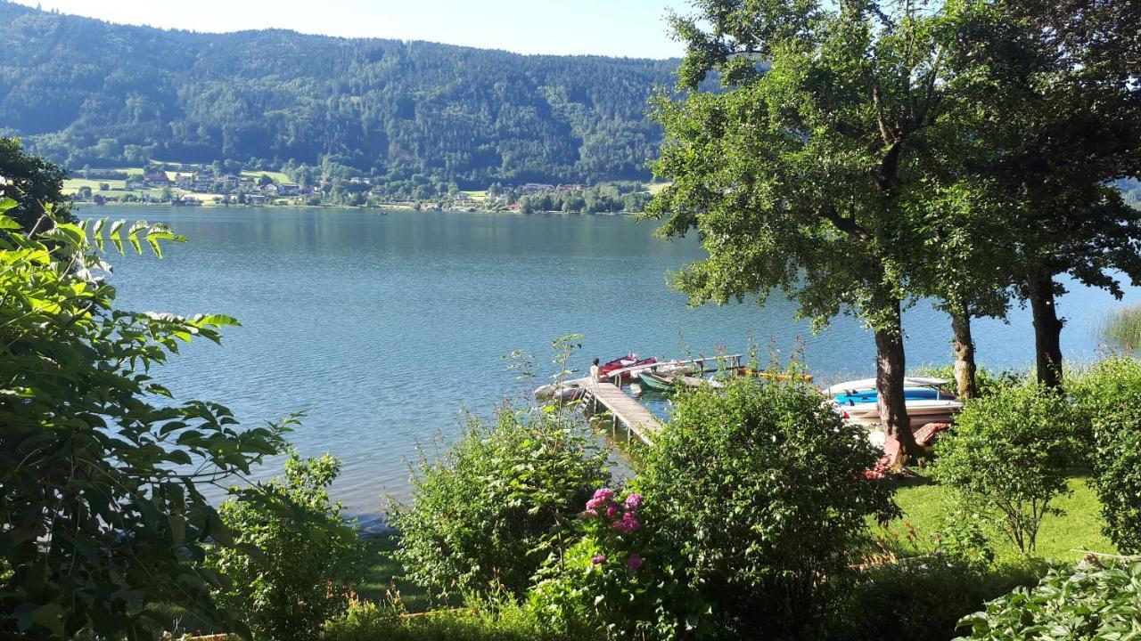 Anna Seeblick Appartement, Haus Haensel&Gretel Am Ossiachersee Mit Direktem Seezugang, Hallenbad Bodensdorf Eksteriør bilde